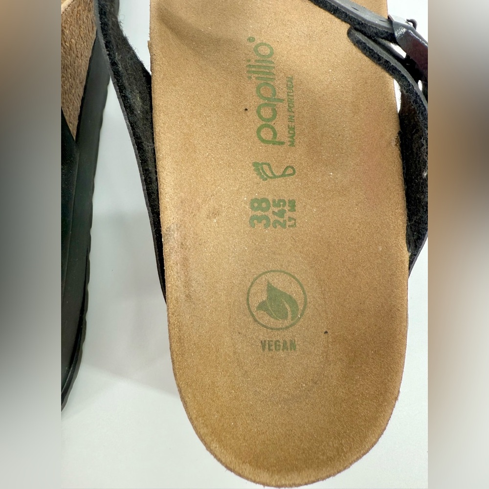 Birkenstock Papillio Black and Tan Women's Sandals - Picture 2 of 9